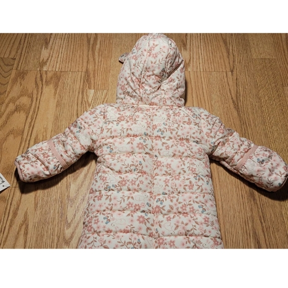 Nicole Miller Bunting Outfit Size: 3-6 Months Hooded Ears 50.00 Rabbit - Picture 9 of 10